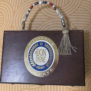 Handmade Cigar Box Purse Collectible Dominican Republic